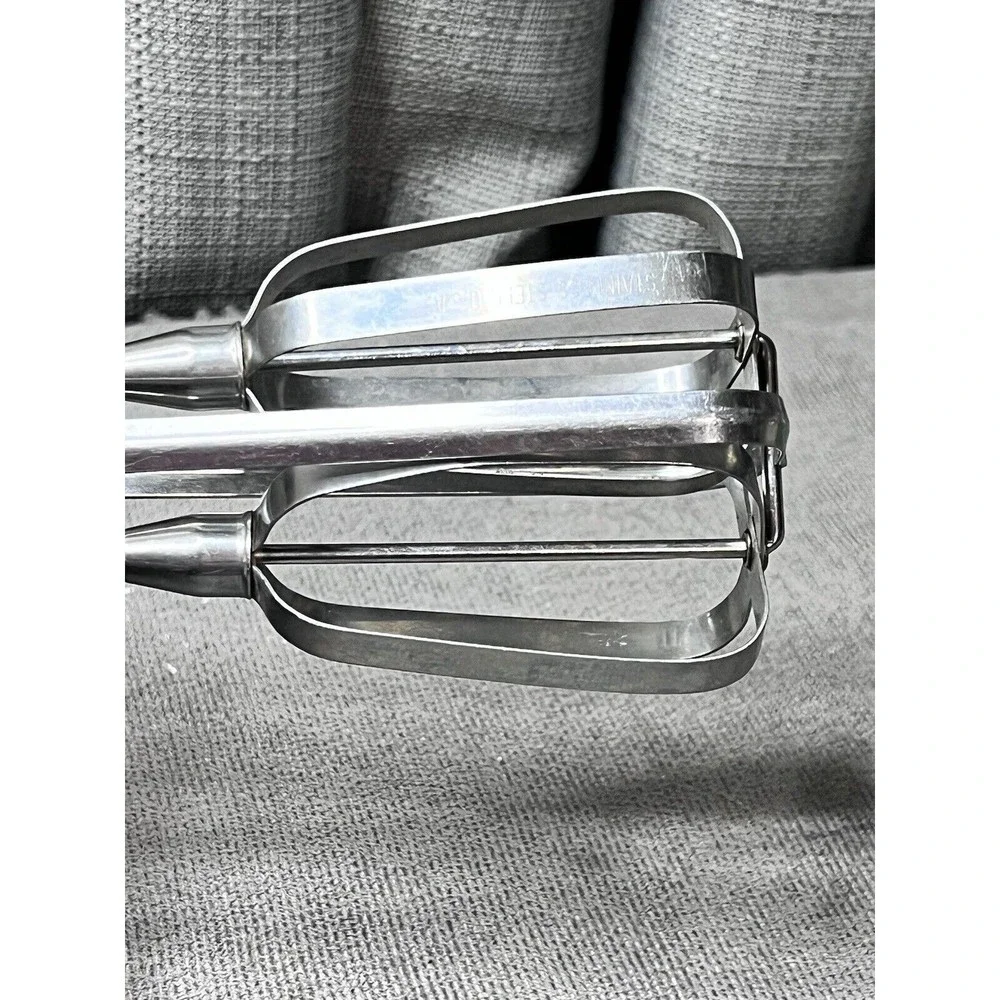Vintage 50s Oekcoo Manual Hand Held Mixer Beater Stainless Steel USA